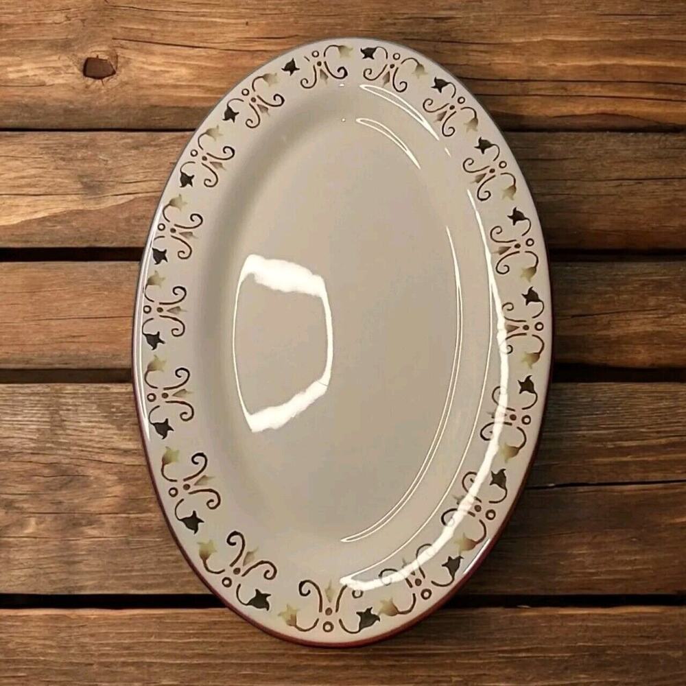 Vicenza Artimino Large Oval Terra Cotta Glazed Platter –  Portugal